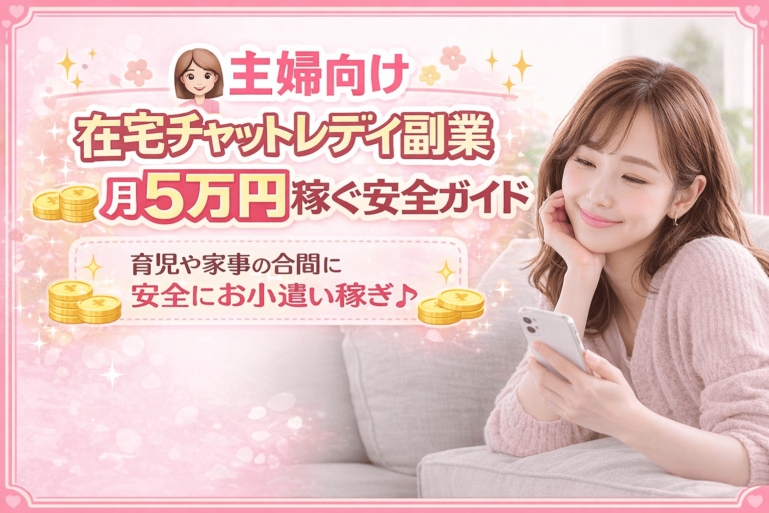 👩主婦向け在宅チャットレディ副業|月5万円稼ぐ安全ガイド